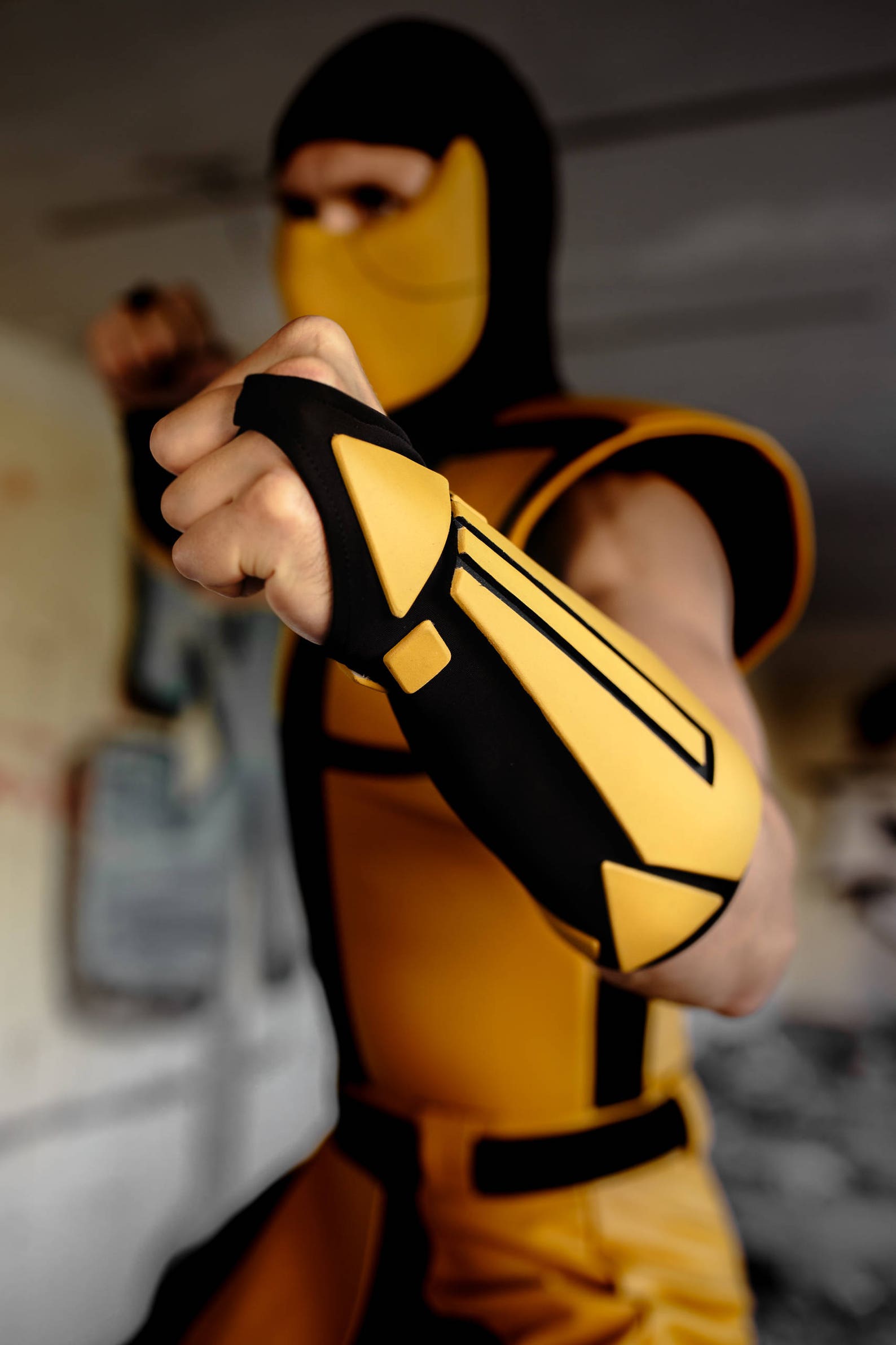 Scorpion Mortal Kombat Cosplay Costume From Mk 3 Ultimate Etsy