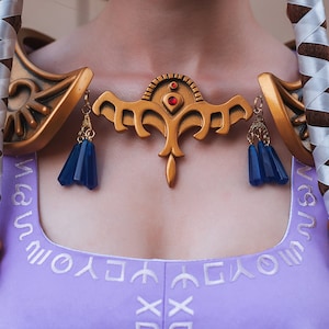 The Legend of Zelda cosplay, elven armor, zelda necklace, zelda earrings, Cosplay armor, zelda jewelry, cosplay costume, Halloween costume image 4