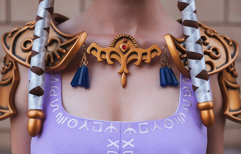 The Legend of Zelda cosplay, elven armor, zelda necklace, zelda earrings, Cosplay armor, zelda jewelry, cosplay costume, Halloween costume image 4