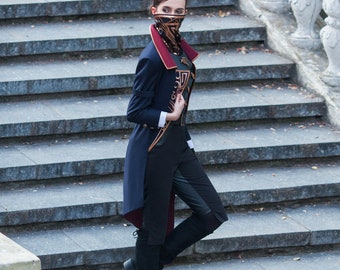 Dishonored 2 Emily cosplay costume, Dishonoured Pc Game series steampunk outfit, Halloween costume