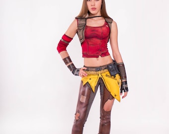 Lilith costume from Borderlands 2 online game, siren outfit, Halloween costume