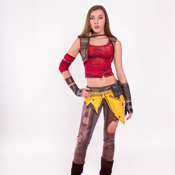 Lilith costume from Borderlands 2 online game, siren outfit, Halloween costume