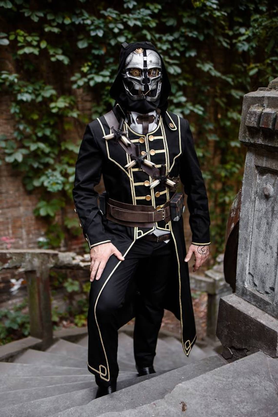 Corvo Attano Cosplay Costume Dishonored Videogame PC Game Etsy corvo-attano-cosplay-costume-dishonored-videogame-pc-game-etsy