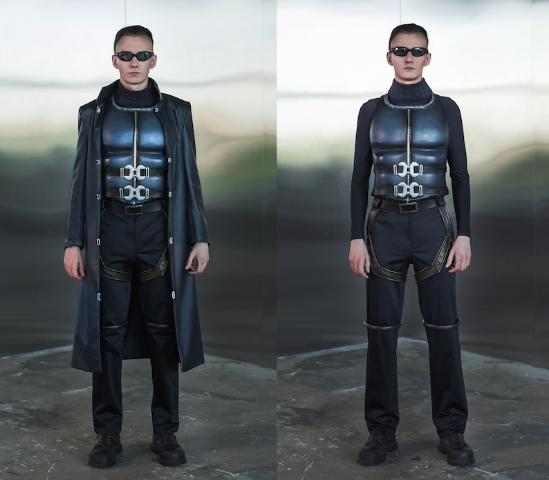 Destroid Excision JC Denton Deus Ex Cosplay Costume, Ex Deus Leather Jacket Cosplay ...