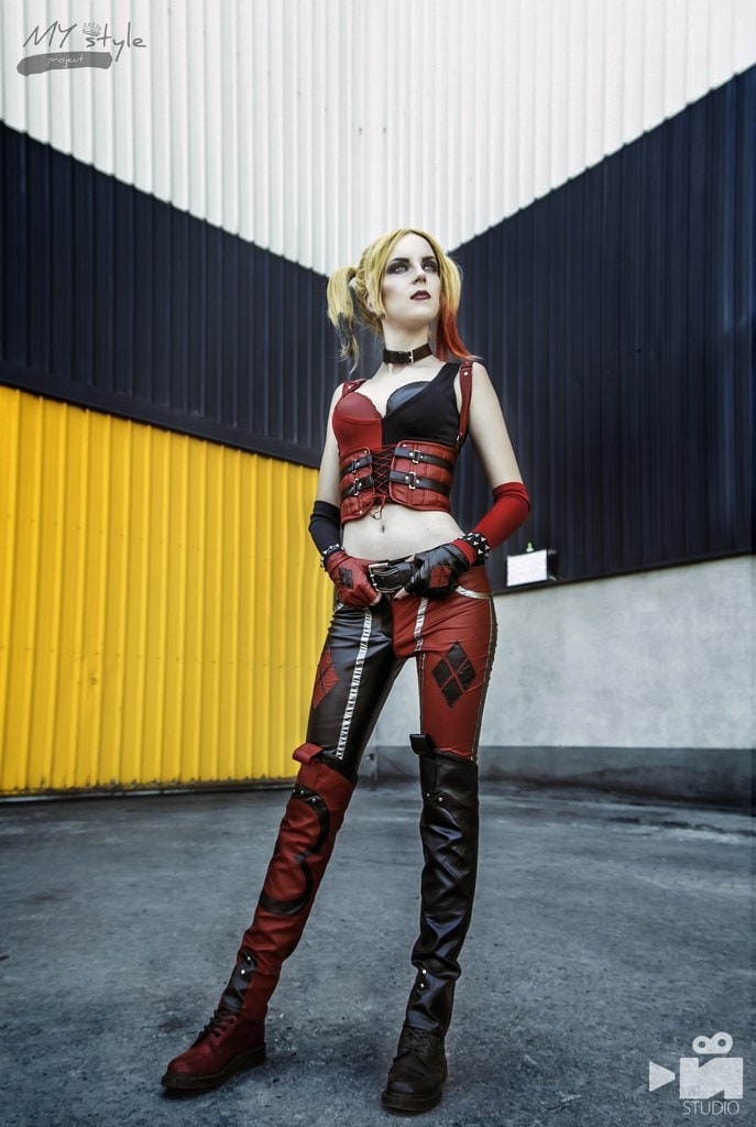 Harley Quinn Cosplay Costume Joker Girl Batman Arkham Etsy Harley Quinn Cosplay Costume Joker Girl Batman Arkham Etsy