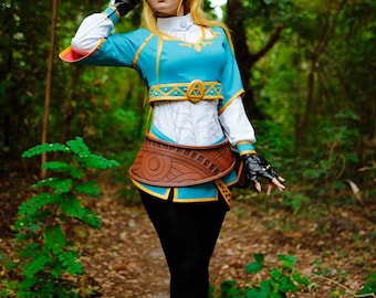 Zelda from Breathe of the Wild game Zelda cosplay, LoZ BOTW clothing, Female Character Convent Cosplay Costume