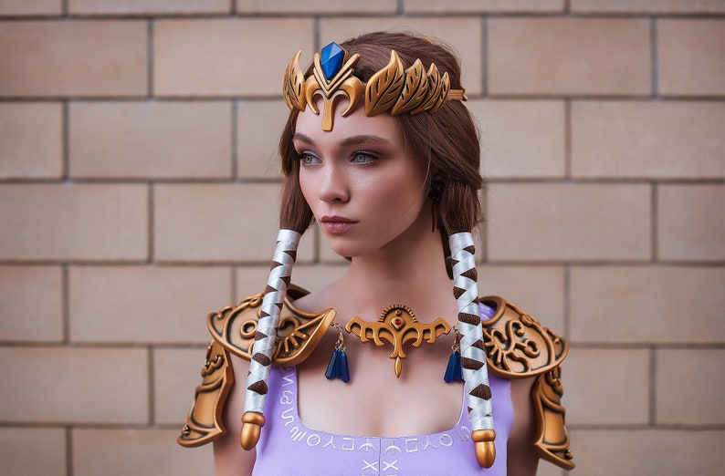 The Legend of Zelda cosplay, elven armor, zelda necklace, zelda earrings, Cosplay armor, zelda jewelry, cosplay costume, Halloween costume image 1