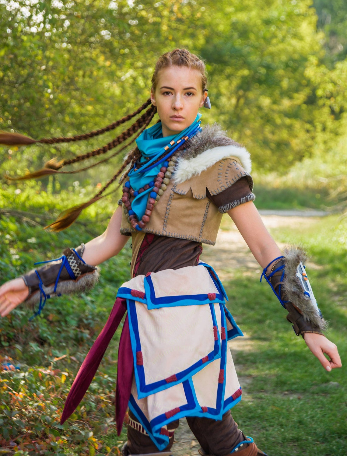 Aloy cosplay necklace Horizon Zero Dawn ethnic post Etsy