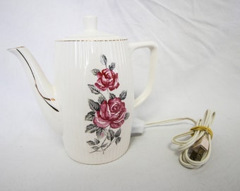 Mid-Century Ceramic/Electric Hot Water Coffee or Tea Pot