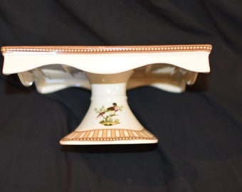 Footed Cake stand Birds of Bounty by Burton