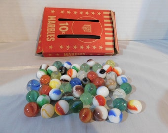 Vintage "10 Cent Box of Marbles"