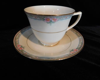Mikasa "La Rose" pattern, cup and saucer