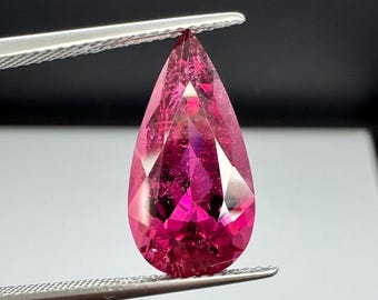 Rubellite Tourmaline 4.89ct elegant pear shape.