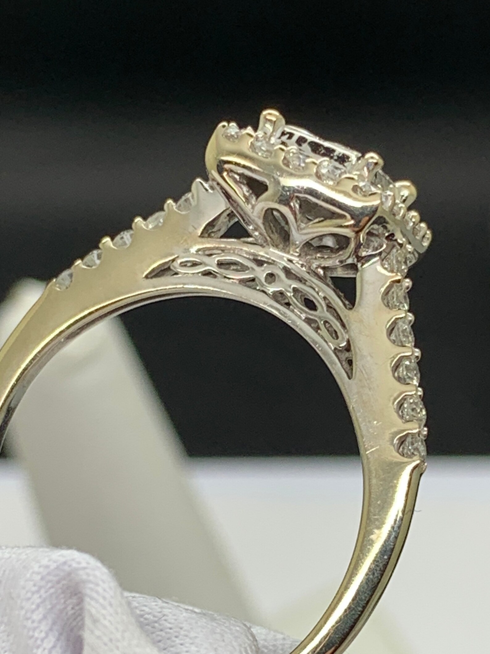 Clean White Natural Diamond Ring In 14k White Gold Size 9 5 Etsy Clean White Natural Diamond Ring In 14k White Gold Size 9 5 Etsy