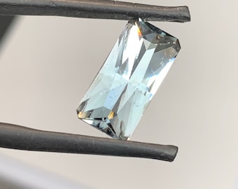 Rare aqua color, Blue Tourmaline. Natural, 4.31ct untreated Ijero Mine Tourmaline. Precision cut.