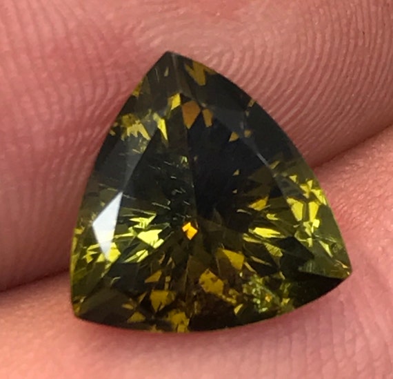 2.95ct Tourmaline Trillion, Natural unheated nicely cut gem