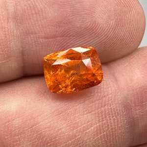 4.2ct Mandarin Garnet. Fanta orange spessartite Garnet
