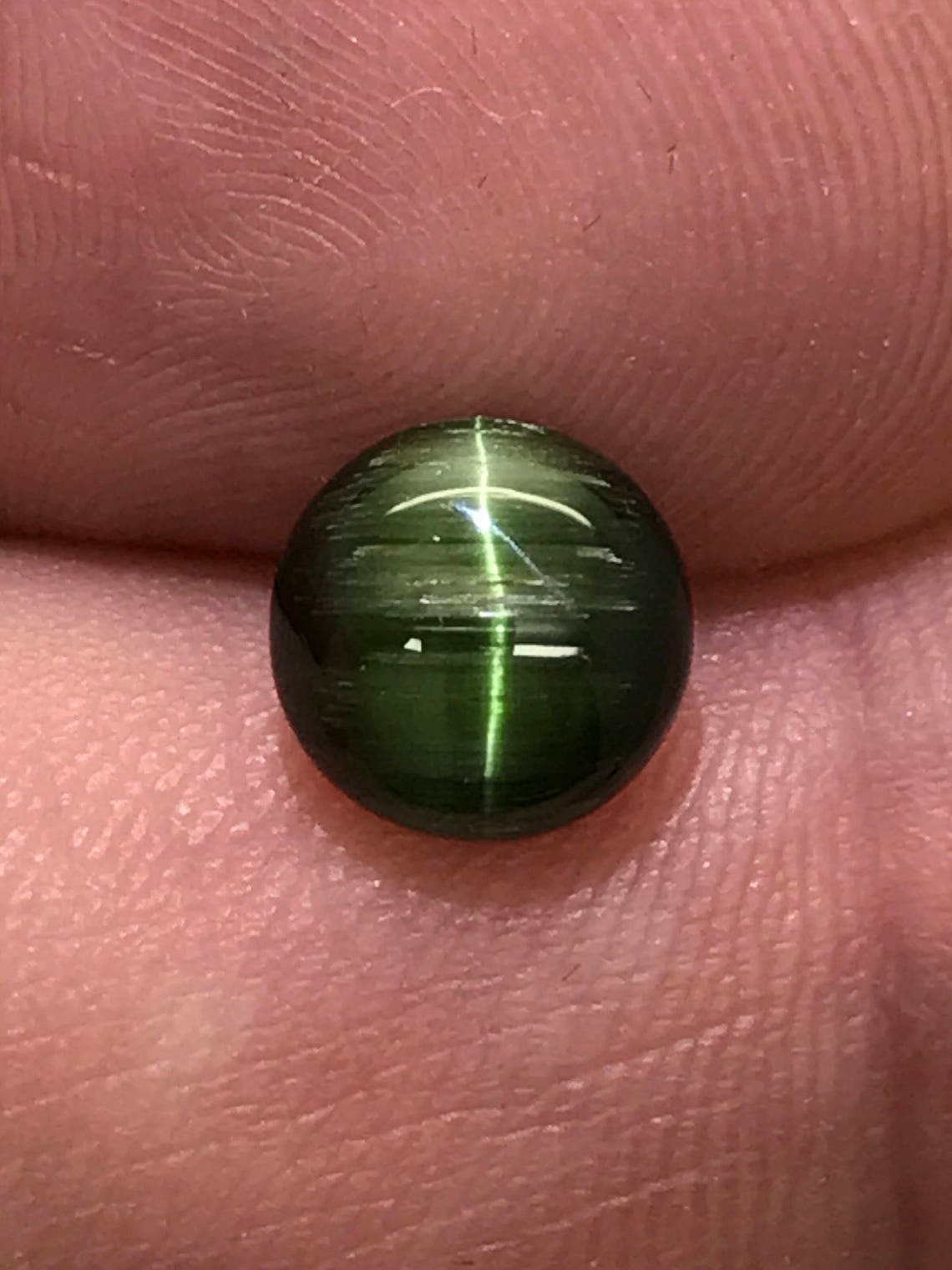 Superb 2.33ct Cat's eye Tourmaline. Natural untreated. Etsy