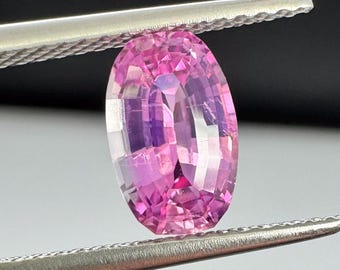 Pink Sapphire 1.49ct unheated cushion.