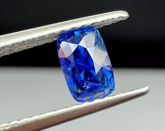 Natural Sapphire, 1.05ct unheated radiant cut