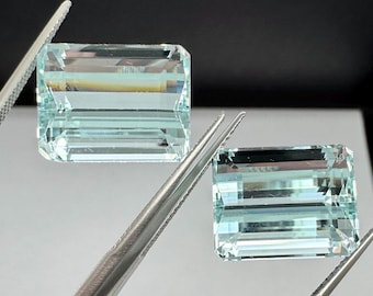 Aquamarine Matched pair 29.5 total carats!