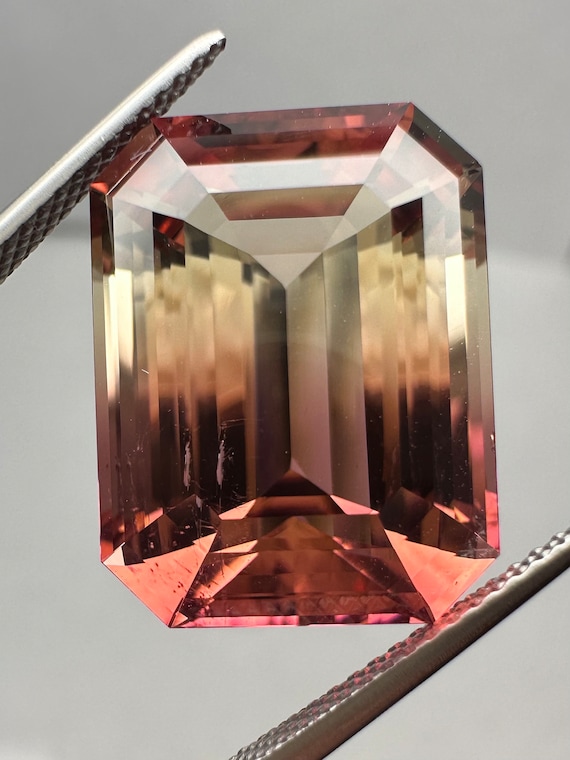 Giant 17ct Bi-color Tourmaline. Collectors grade gem.