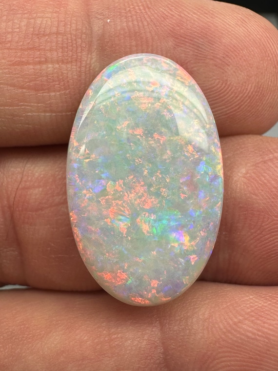 Clover leaf  pattern, Australian semi-black crystal opal. 13.34ct Coober peaky origin