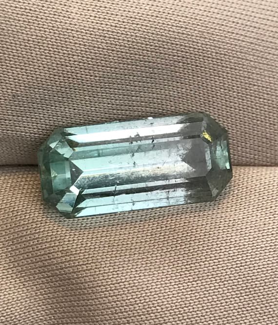 Natural 7.4ct Aqua color Tourmaline, old stock.