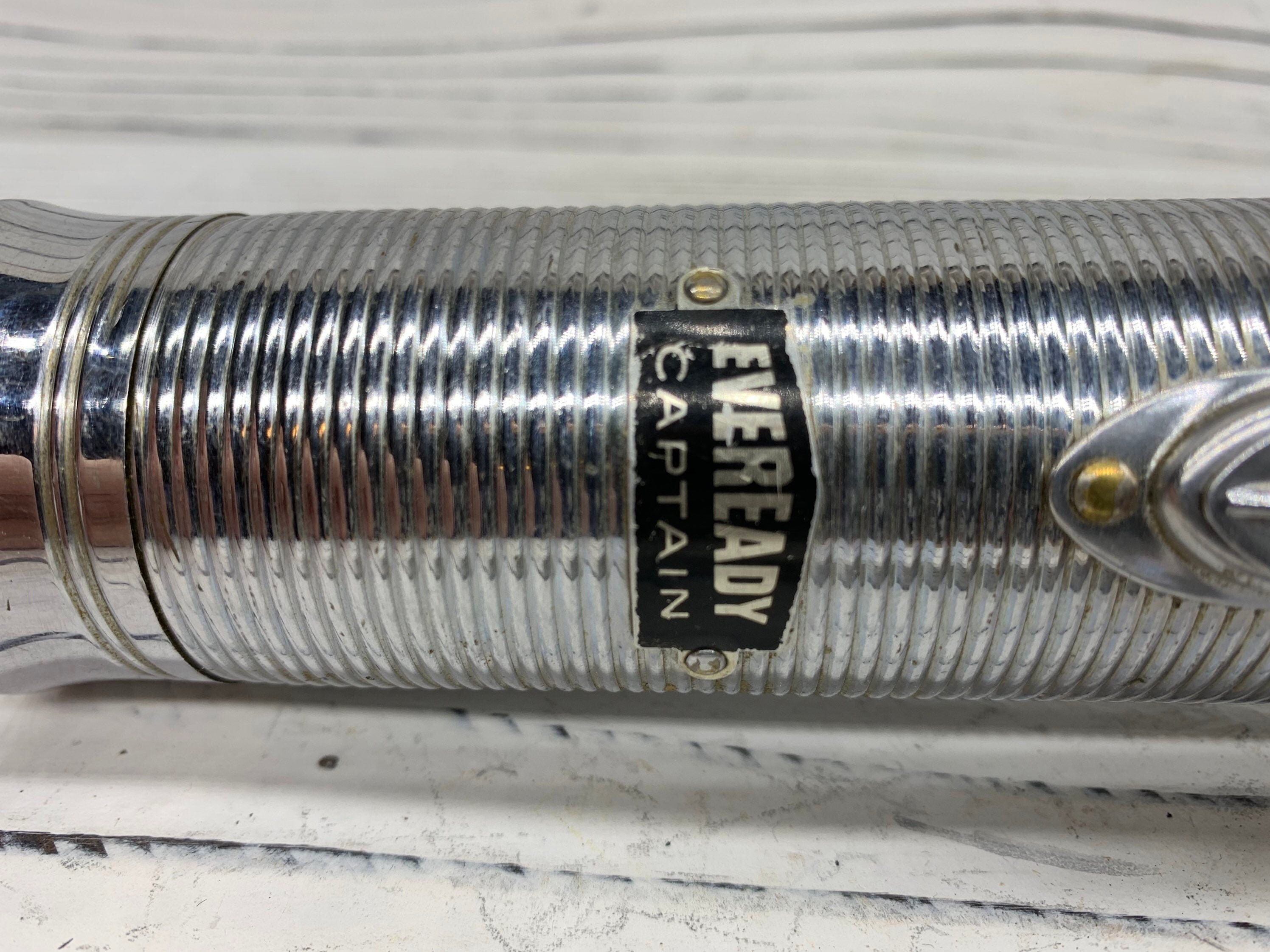 Vintage Eveready Captain Flashlight, lampe de poche de Vintage Eveready Captain Flashlight, lampe de poche de