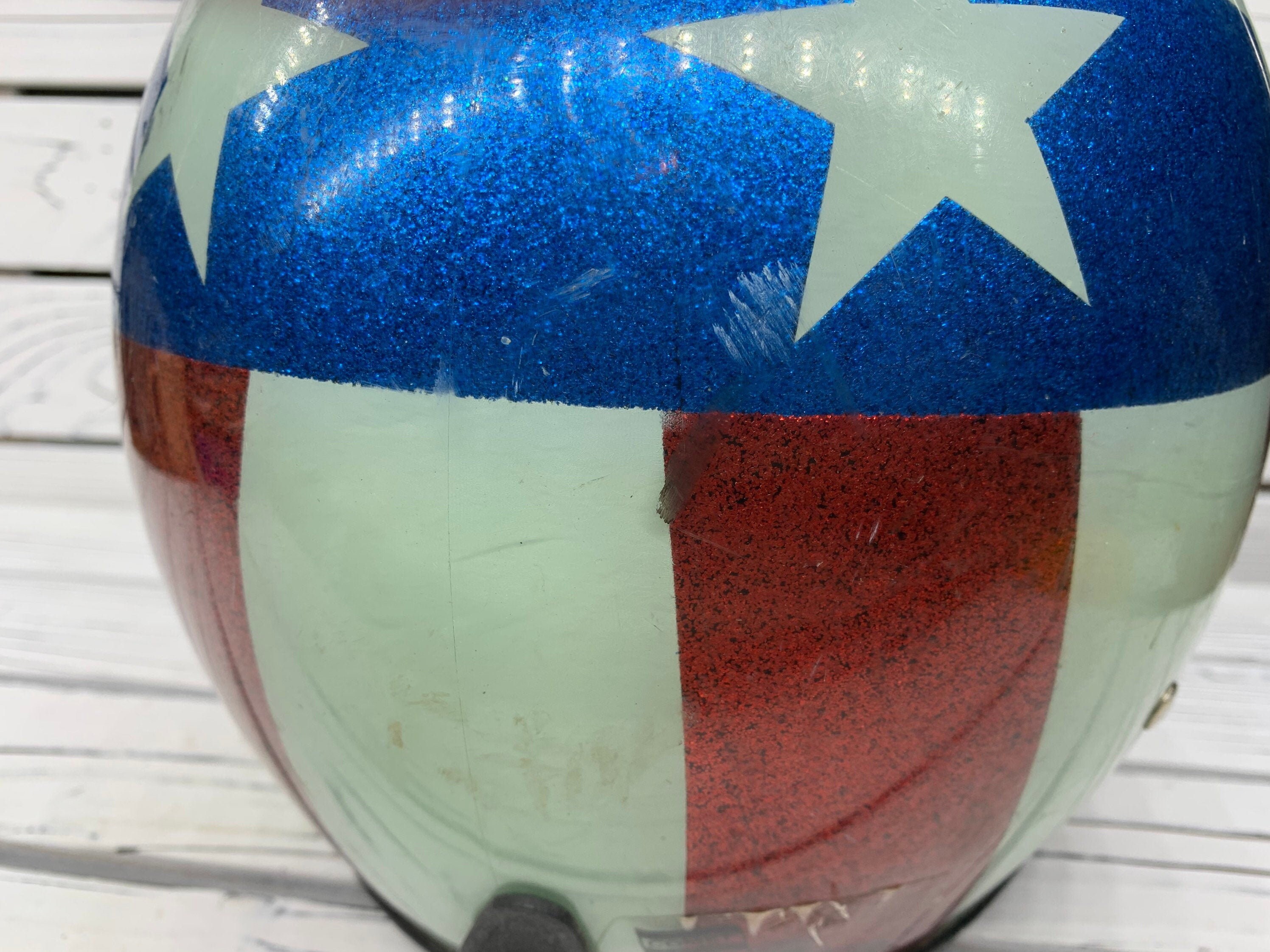 Vintage American Flag Motorcycle Helmet Stars and Stripes - Etsy