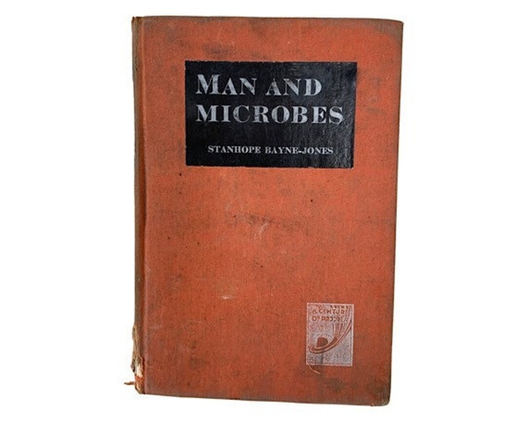 Vintage Book Hard Cover Man and Microbes by Stanhope Etsy