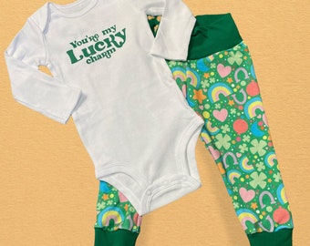 You’re my Lucky Charm Outfit Set Joggers/Leggings and shirt or onesie -, mod, jersey, Baby, Toddler, St.  Patrick’s, cereal