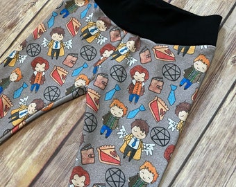 Supernatural Joggers/Leggings Only! --Organic Cotton, Baby, Toddler, dean Winchester, wayward sons, Idgit, pie
