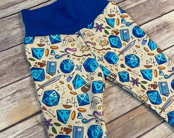Dungeons and Dragons Joggers/Leggings Only! --Organic Cotton, Baby, Toddler, rpg, dungeon master