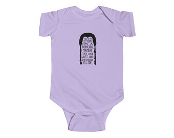 Wednesdays Quote Homicidal Maniac Infant Fine Jersey Bodysuit