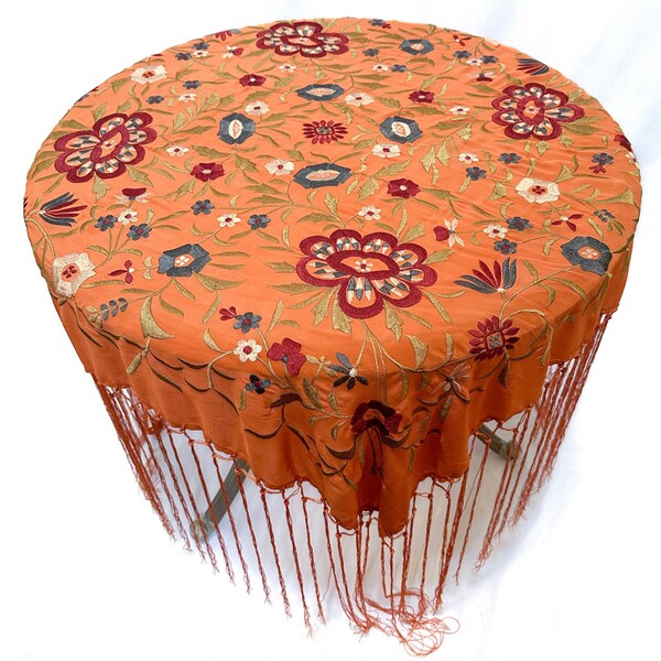 fringed piano shawl