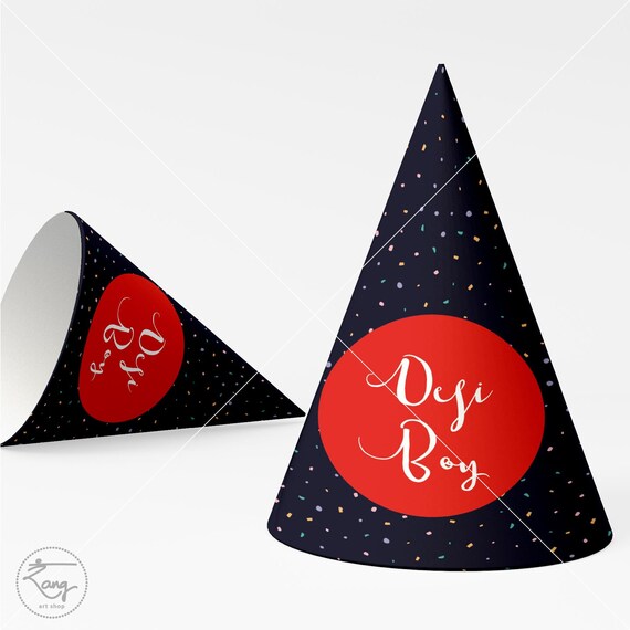 Bollywood Party Hats Desi Themed Party Hindi Filmy Party Etsy