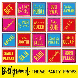 Punjabi Truck theme Photobooth Props -Punjabi Party - Bollywood Party - Printable Props - Digital Download- Desi Party - Hindi Indian Theme