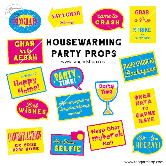 Housewarming Props 15 New Home Party Props House Warming Etsy