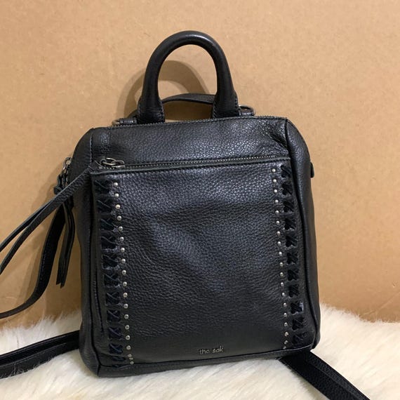 The Sak Black Pebbled Leather Loyola Mini Backpack The Sak Loyola Mini Backpack in Leather With Adjustable  main image 4