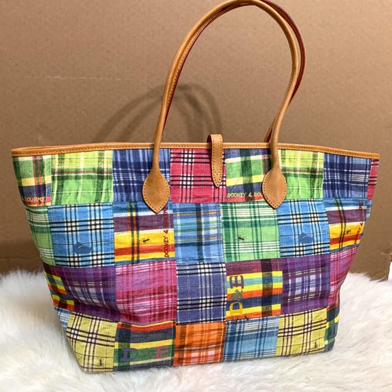 DOONEY and BOURKE CINDY Large Patchwork Canvas Ma… - image 6