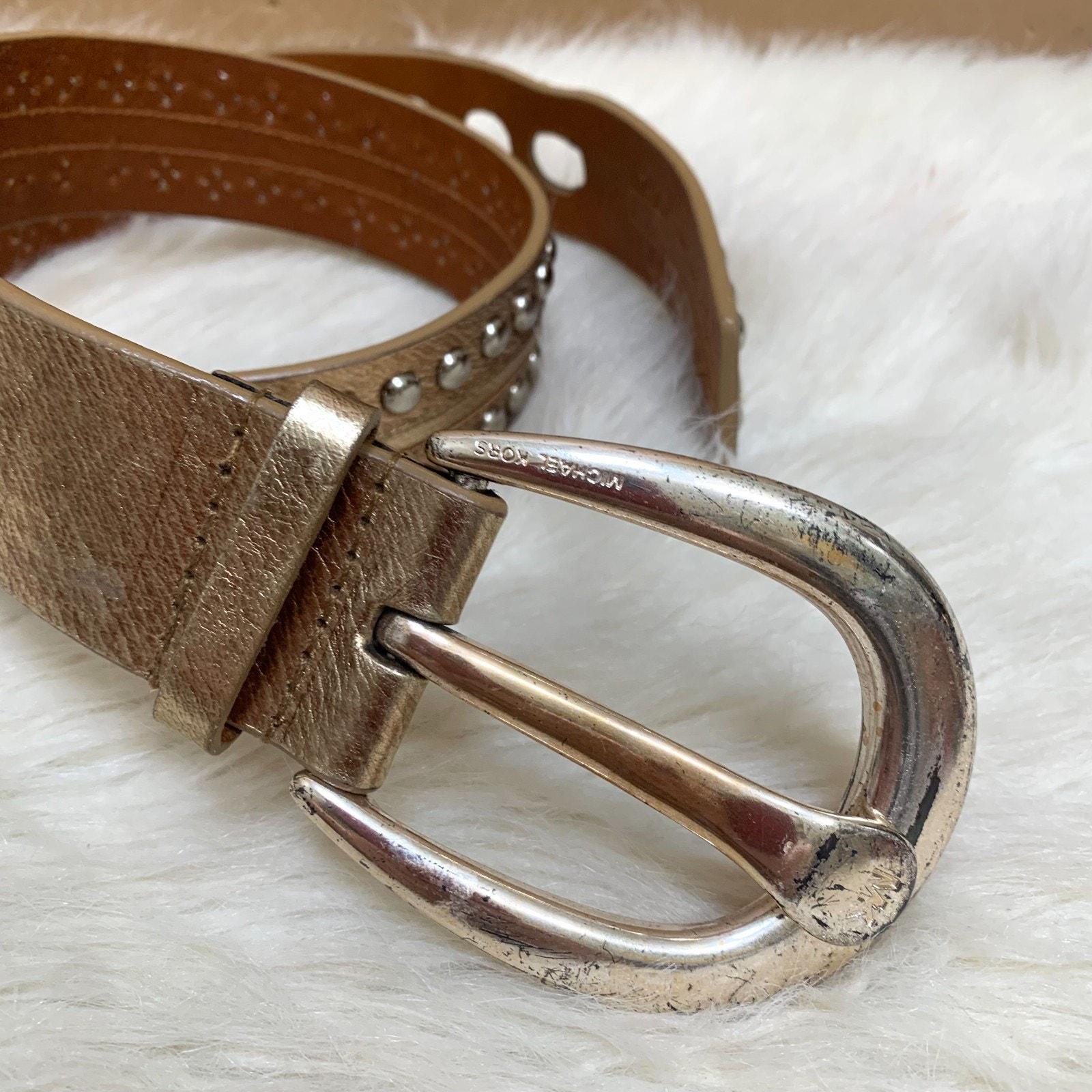 希少品　MICHAEL KORS マイケルコース レザーベルト スタッズ MICHAEL KORS - 希少品 MICHAEL KORS マイケルコース レザーベルト