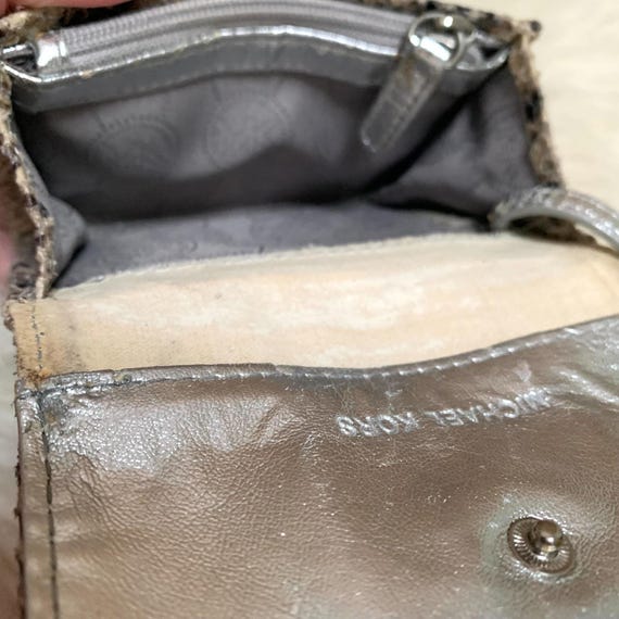 MICHAEL KORS Gray Python Leather Small Vintage Je… - image 18