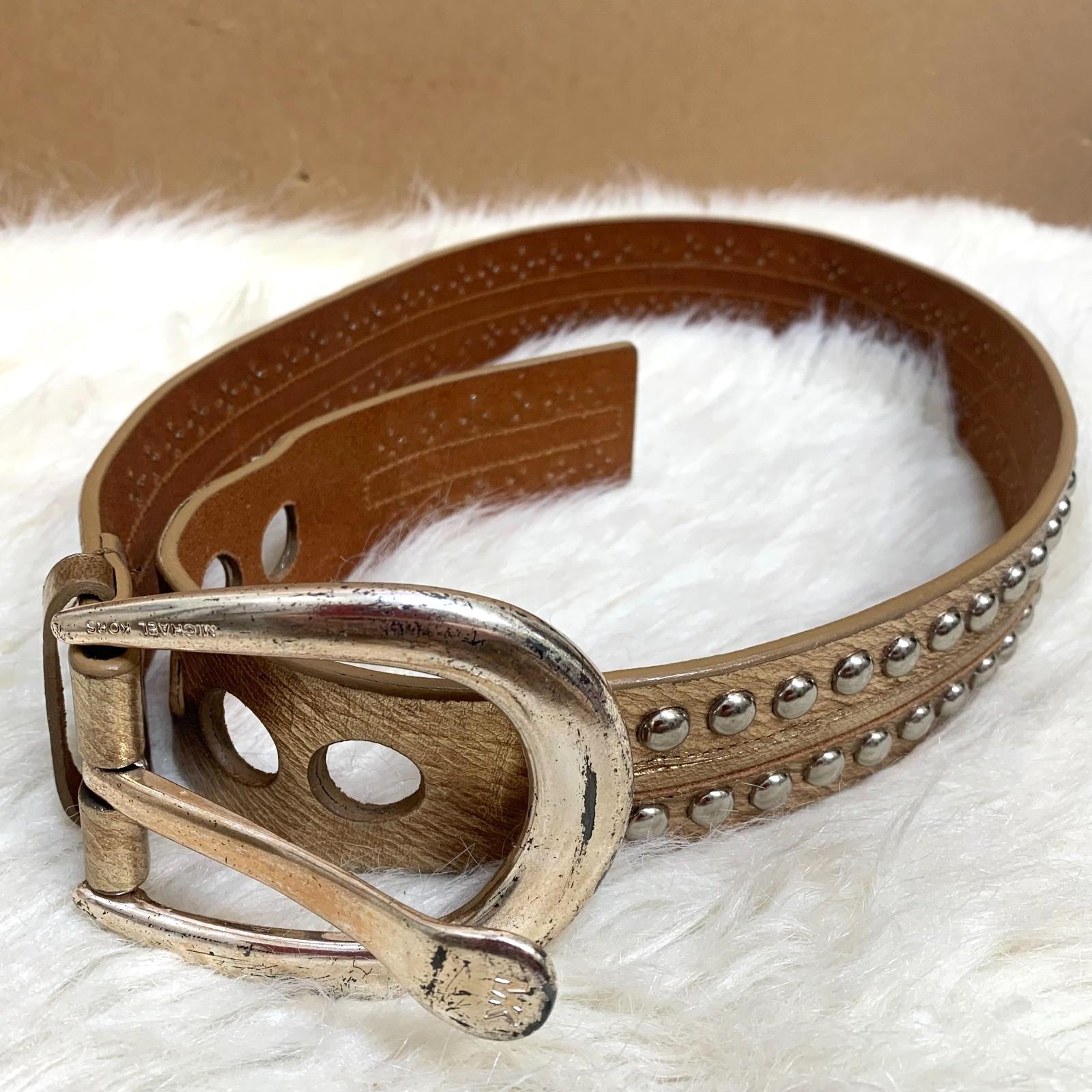 希少品　MICHAEL KORS マイケルコース レザーベルト スタッズ MICHAEL KORS - 希少品 MICHAEL KORS マイケルコース レザーベルト