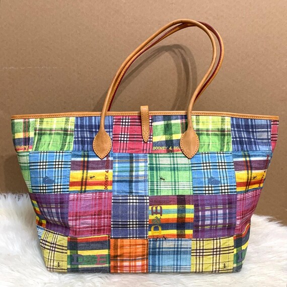 DOONEY and BOURKE CINDY Large Patchwork Canvas Ma… - image 4