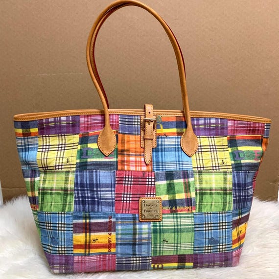 DOONEY and BOURKE CINDY Large Patchwork Canvas Ma… - image 1