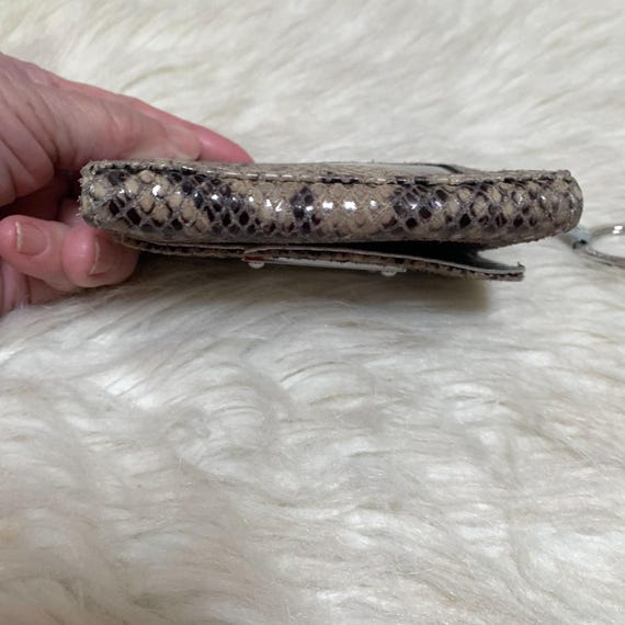 MICHAEL KORS Gray Python Leather Small Vintage Je… - image 4