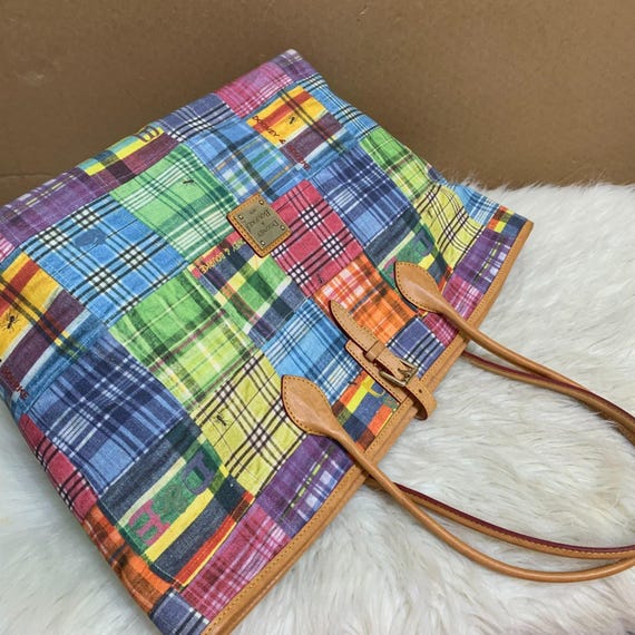 DOONEY and BOURKE CINDY Large Patchwork Canvas Ma… - image 19