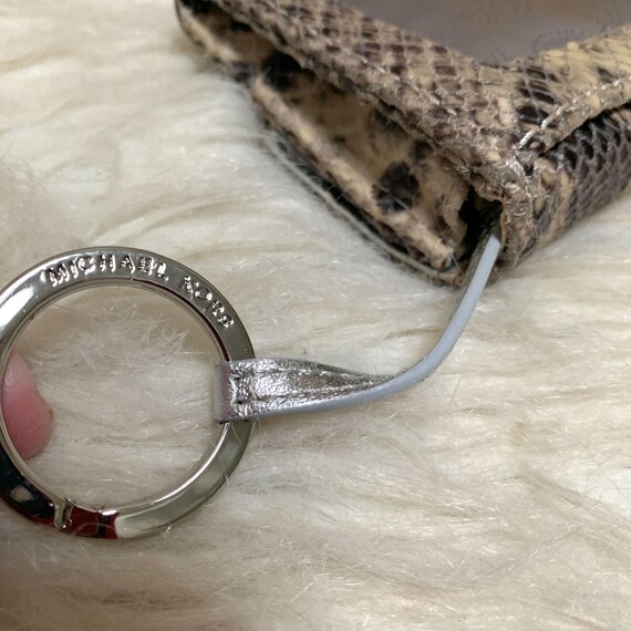 MICHAEL KORS Gray Python Leather Small Vintage Je… - image 11