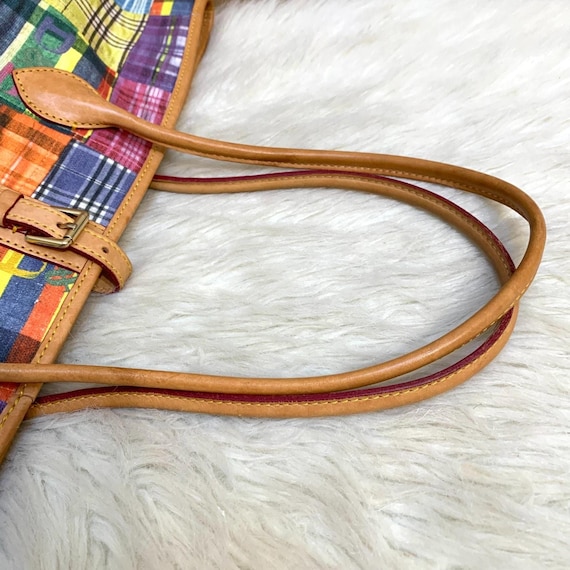 DOONEY and BOURKE CINDY Large Patchwork Canvas Ma… - image 8